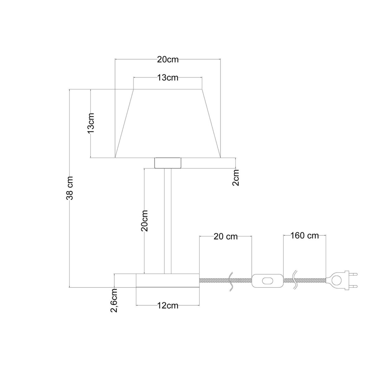 Alzaluce Wood - Bordlampe med lampeskjerm - Bilde 3