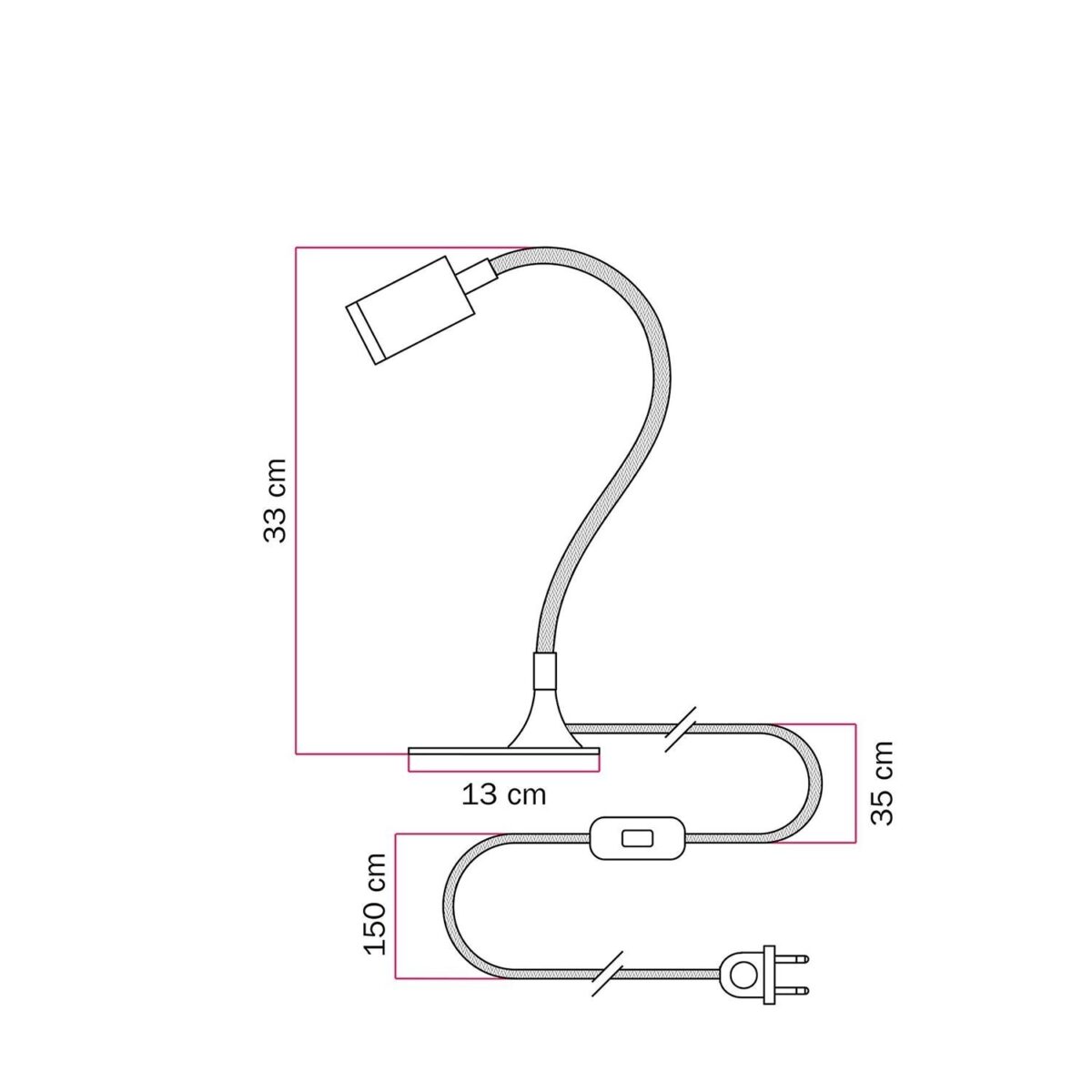 MAG-I Bordlampe | LED, 1.8M Ferdig Koblet - Bilde 4