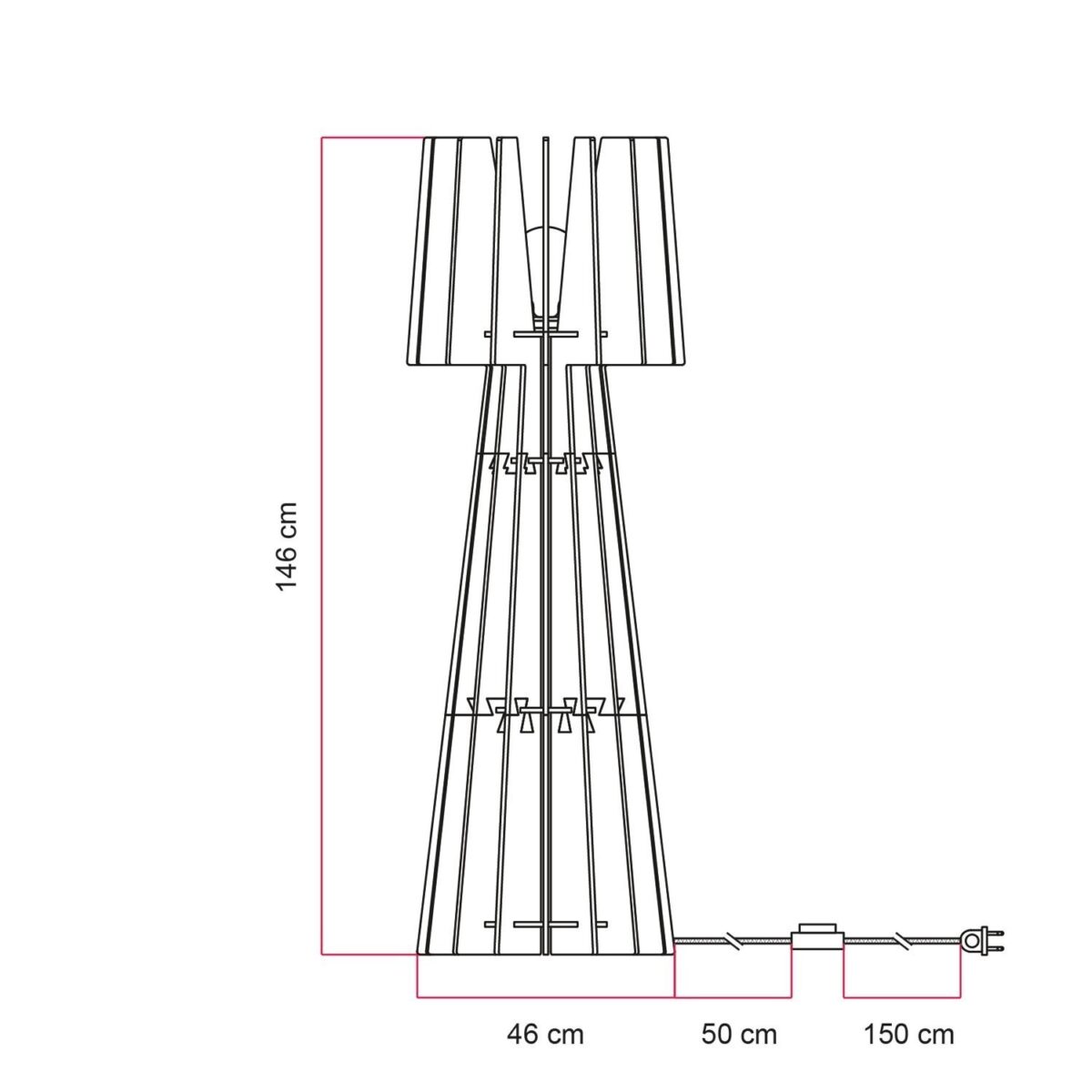 SHH – Støyabsorberende Gulvlampe Sand Beige - Bilde 3